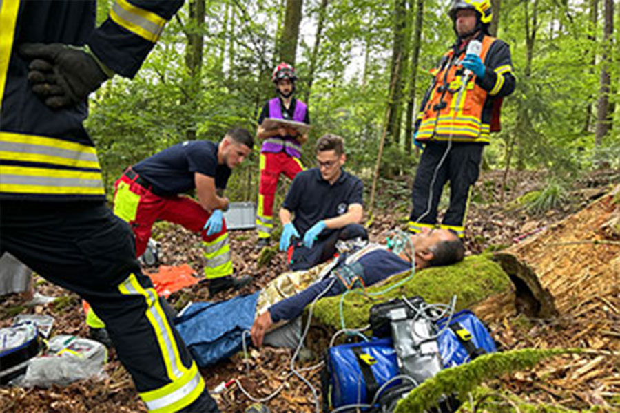 Zum Glück nur eine Übung